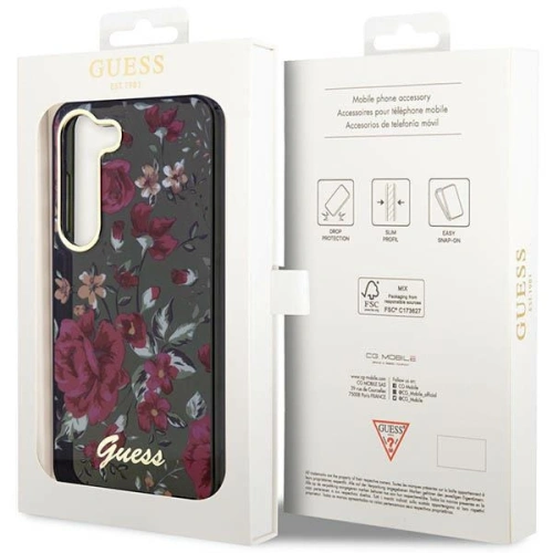 Buy Guess GUHCS23MHCFWSA Samsung Galaxy S23+ Plus khaki hardcase Flower Collection - GUE2410 - {ean13} - Home Screen Store Europe