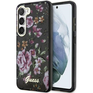 Kup Etui Guess GUHCS23MHCFWSK Samsung Galaxy S23+ Plus negru/black hardcase Flower Collection - GUE2411 - {ean13} - Sklep Home Screen
