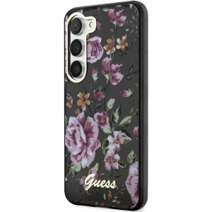 Kup Etui Guess GUHCS23MHCFWSK Samsung Galaxy S23+ Plus negru/black hardcase Flower Collection - GUE2411 - {ean13} - Sklep Home Screen