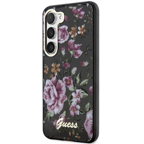 Kup Etui Guess GUHCS23MHCFWSK Samsung Galaxy S23+ Plus negru/black hardcase Flower Collection - GUE2411 - {ean13} - Sklep Home Screen