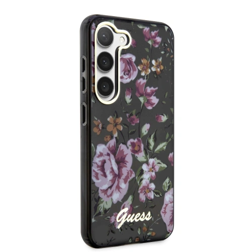 Kup Case Guess GUHCS23MHCFWSK Samsung Galaxy S23+ Plus schwarz/hardcase Flower Collection - GUE2411 - {ean13} - Sklep Home Screen