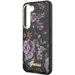 Kup Etui Guess GUHCS23MHCFWSK Samsung Galaxy S23+ Plus negru/black hardcase Flower Collection - GUE2411 - {ean13} - Sklep Home Screen