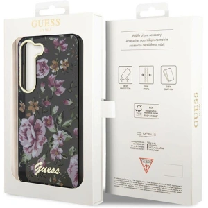Kup Etui Guess GUHCS23MHCFWSK Samsung Galaxy S23+ Plus negru/black hardcase Flower Collection - GUE2411 - {ean13} - Sklep Home Screen