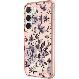 Kup Etui Guess GUHCS23MHCFWSP Samsung Galaxy S23+ Plus roz/roz hardcase Flower Collection - GUE2412 - {ean13} - Sklep Home Screen