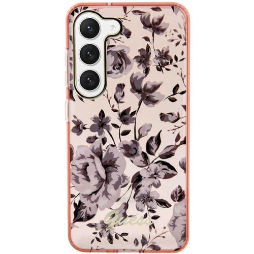 Kup Etui Guess GUHCS23MHCFWSP Samsung Galaxy S23+ Plus różowy/pink hardcase Flower Collection - GUE2412 - {ean13} - Sklep Home Screen