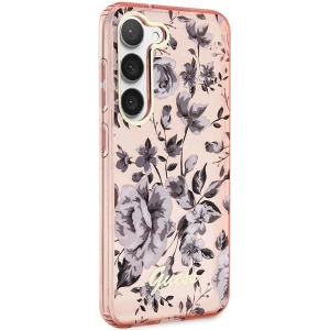 Kup Etui Guess GUHCS23MHCFWSP Samsung Galaxy S23+ Plus roz/roz hardcase Flower Collection - GUE2412 - {ean13} - Sklep Home Screen