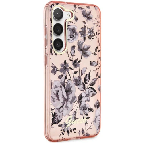 Kup Etui Guess GUHCS23MHCFWSP Samsung Galaxy S23+ Plus różowy/pink hardcase Flower Collection - GUE2412 - {ean13} - Sklep Home Screen