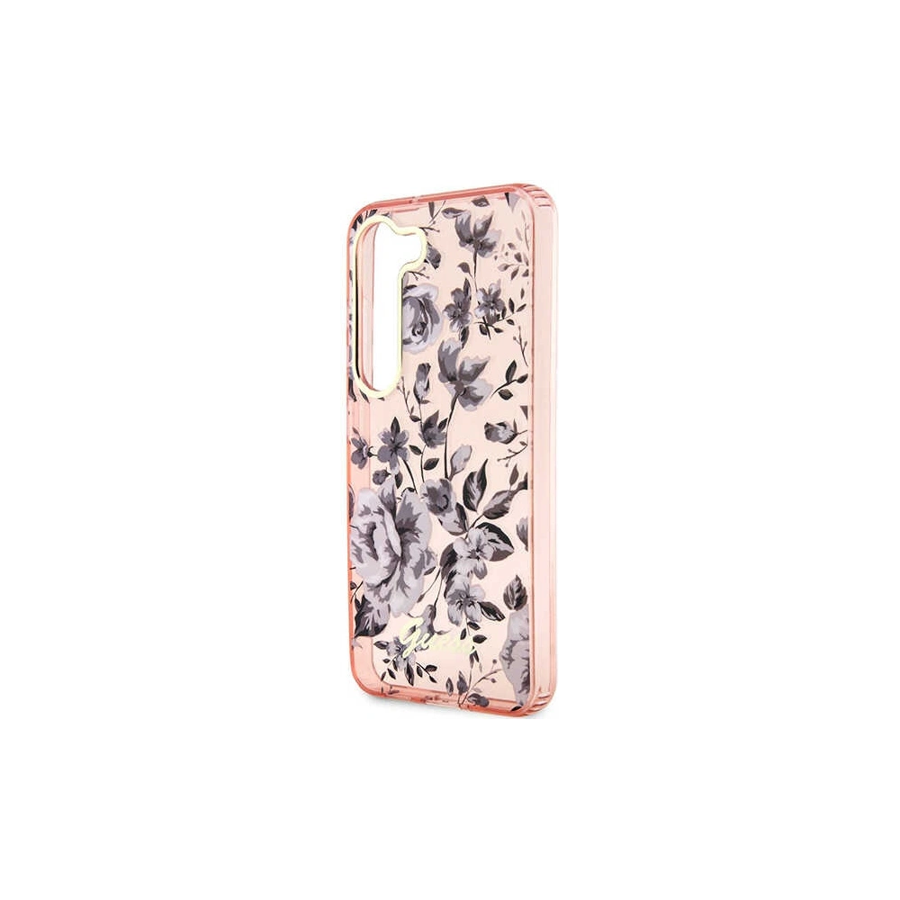 Etui Guess GUHCS23MHCFWSP Samsung Galaxy S23+ Plus różowy/pink hardcase Flower Collection