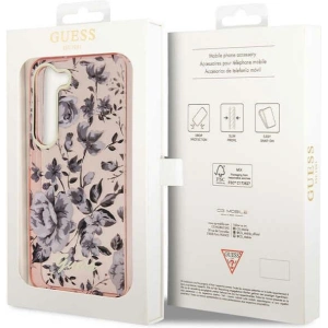 Etui Guess GUHCS23MHCFWSP Samsung Galaxy S23+ Plus růžový/pink hardcase Flower Collection