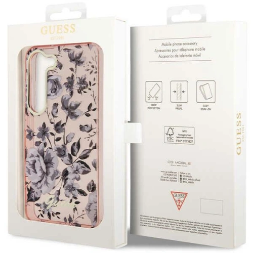 Kup Etui Guess GUHCS23MHCFWSP Samsung Galaxy S23+ Plus růžový/pink hardcase Flower Collection - GUE2412 - {ean13} - Sklep Home Screen