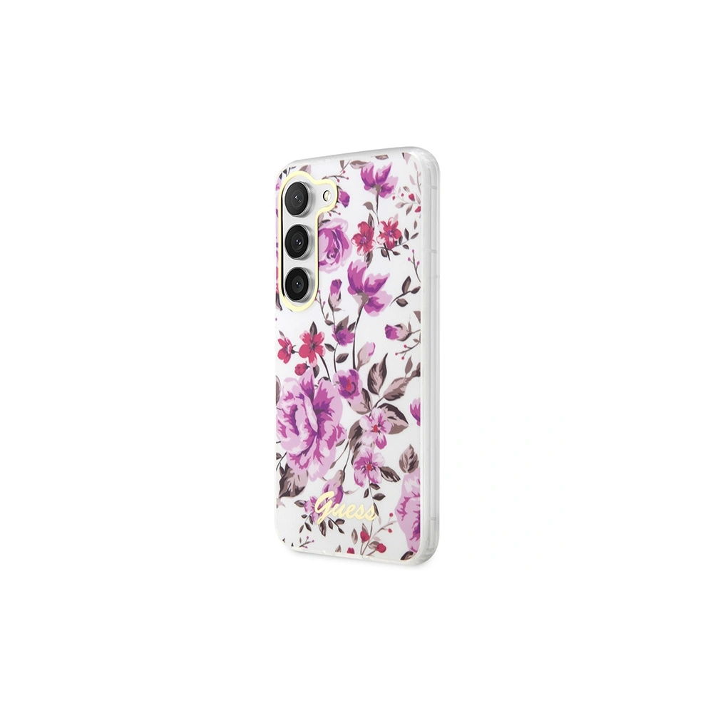 Etui Guess GUHCS23MHCFWST Samsung Galaxy S23+ Plus biały/white hardcase Flower Collection