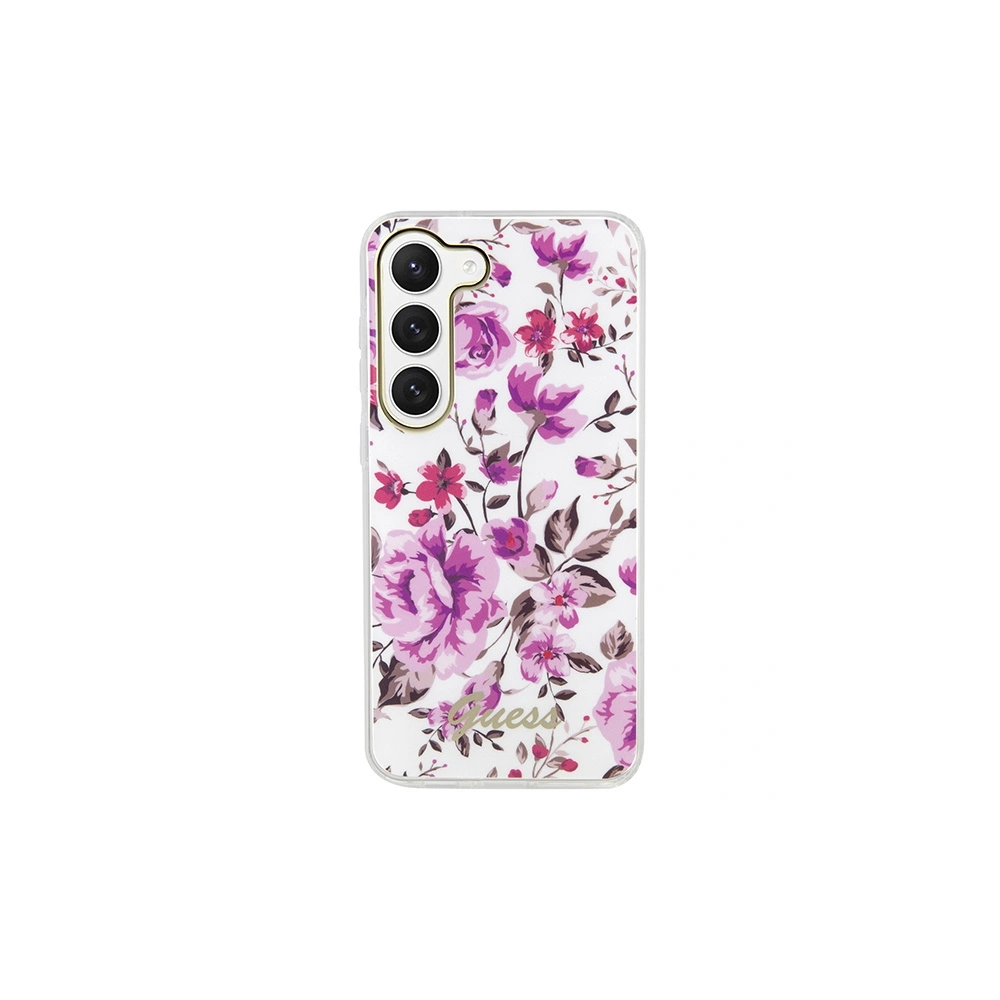 Etui Guess GUHCS23MHCFWST Samsung Galaxy S23+ Plus biały/white hardcase Flower Collection
