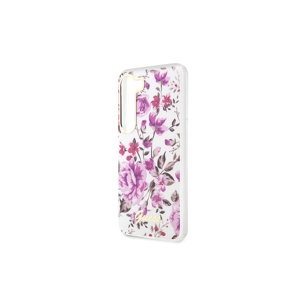 Etui Guess GUHCS23MHCFWST Samsung Galaxy S23+ Plus biały/white hardcase Flower Collection