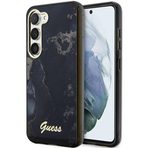 Kup Etui Guess GUHCS23MHTMRSK Samsung Galaxy S23+ Plus černý/black hardcase Golden Marble Collection - GUE2414 - {ean13} - Sklep Home Screen