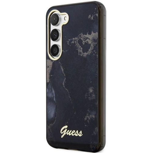 Kup Etui Guess GUHCS23MHTMRSK Samsung Galaxy S23+ Plus černý/black hardcase Golden Marble Collection - GUE2414 - {ean13} - Sklep Home Screen