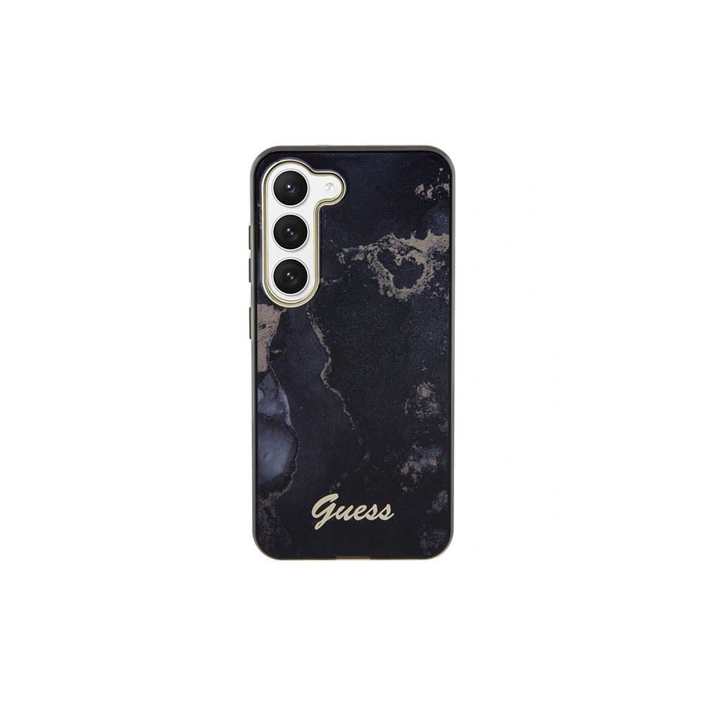 Etui Guess GUHCS23MHTMRSK Samsung Galaxy S23+ Plus czarny/black hardcase Golden Marble Collection