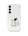 Etui Karl Lagerfeld KLHCS23MCFNRC Samsung Galaxy S23+ Plus carcasă transparentă din plastic Choupette Fun