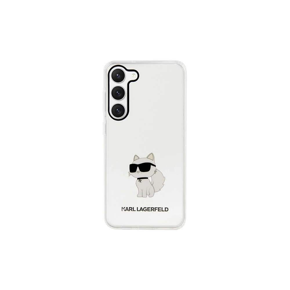 Etui Karl Lagerfeld KLHCS23MHNCHTCT Samsung Galaxy S23+ Plus transparent hardcase Ikonik Choupette