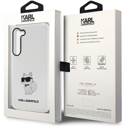 Kup Etui Karl Lagerfeld KLHCS23MHNCHTCT Samsung Galaxy S23+ Plus transparent hardcase Ikonik Choupette - KLD1488 - {ean13} - Sklep Home Screen