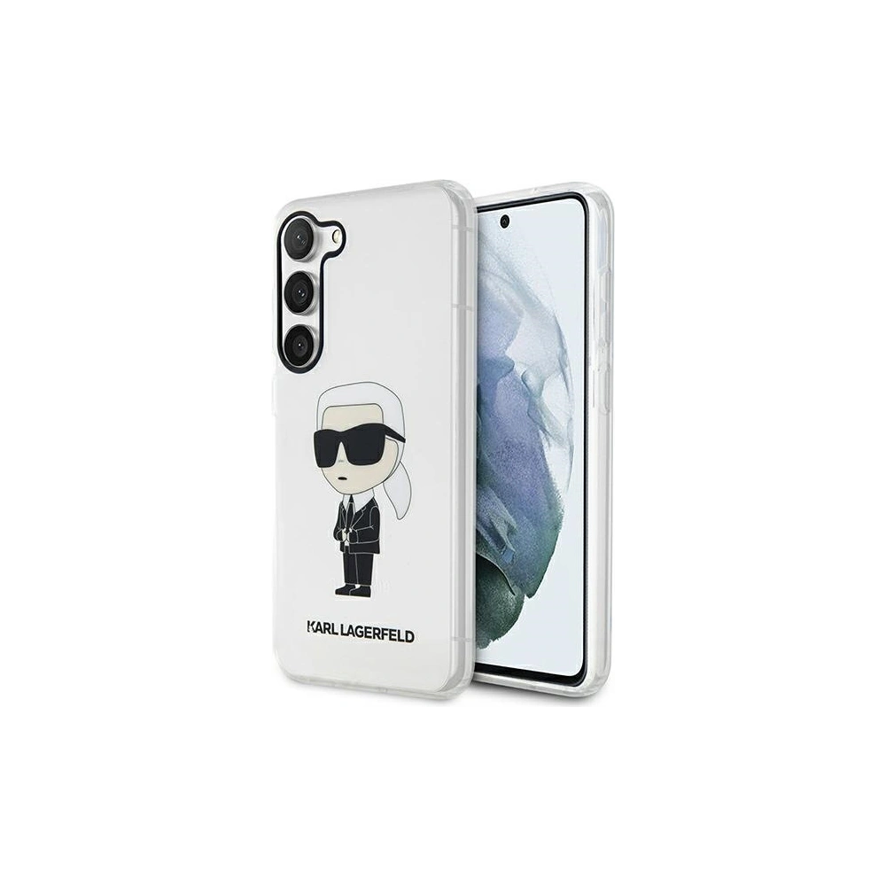 Etui Karl Lagerfeld KLHCS23MHNIKTCT Samsung Galaxy S23+ Plus transparent hardcase Ikonik Etui Karl Lagerfeld
