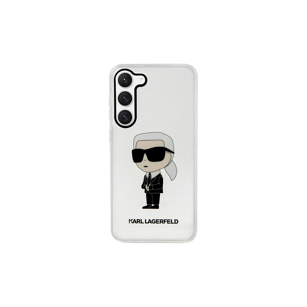 Etui Karl Lagerfeld KLHCS23MHNIKTCT Samsung Galaxy S23+ Plus transparent hardcase Ikonik Etui Karl Lagerfeld