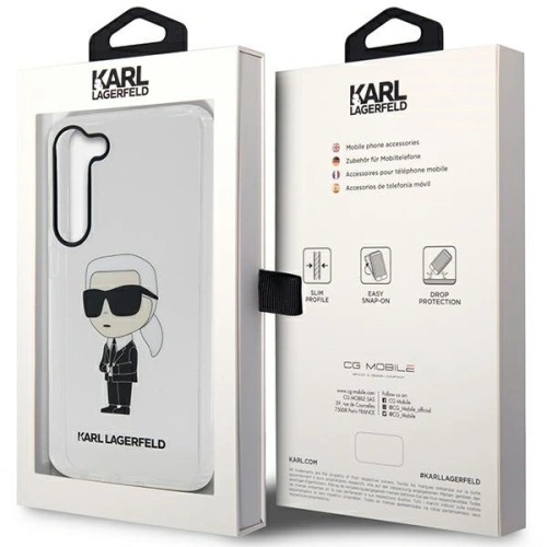 Kup Etui Karl Lagerfeld KLHCS23MHNIKTCT Samsung Galaxy S23+ Plus transparent hardcase Ikonik Etui Karl Lagerfeld - KLD1490 - {ean13} - Sklep Home Screen