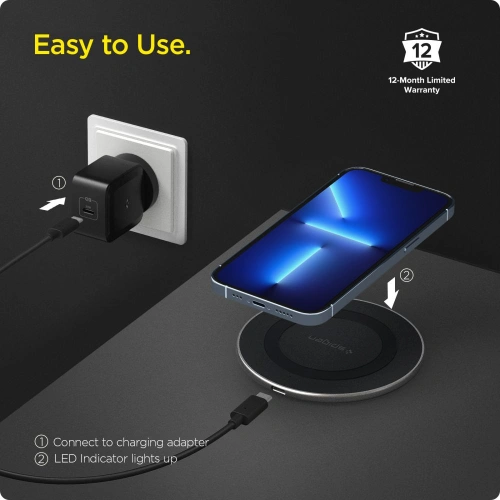 Kup Încărcător wireless Spigen PF2104G ArcField Wireless Charger 15W Negru - SPN2762 - {ean13} - Sklep Home Screen