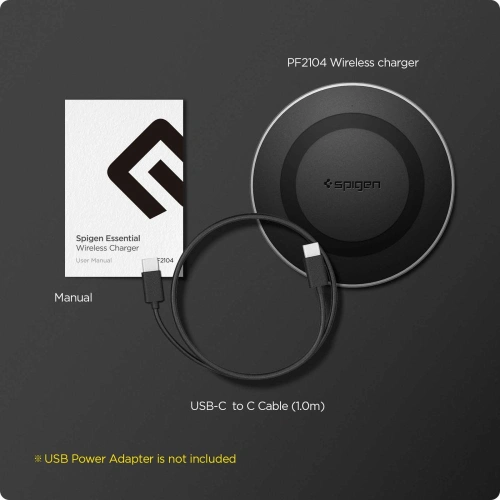 Kup Vezeték nélküli töltő Spigen PF2104G ArcField Wireless Charger 15W Fekete - SPN2762 - {ean13} - Sklep Home Screen