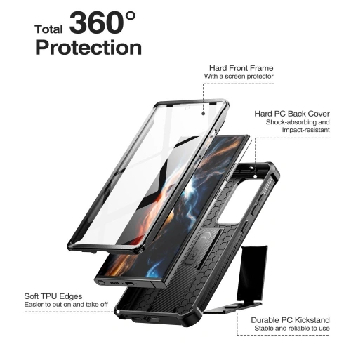 Kup Etui Tech-Protect Kevlar Pro Samsung Galaxy S23 Ultra Fekete - THP1725 - {ean13} - Sklep Home Screen