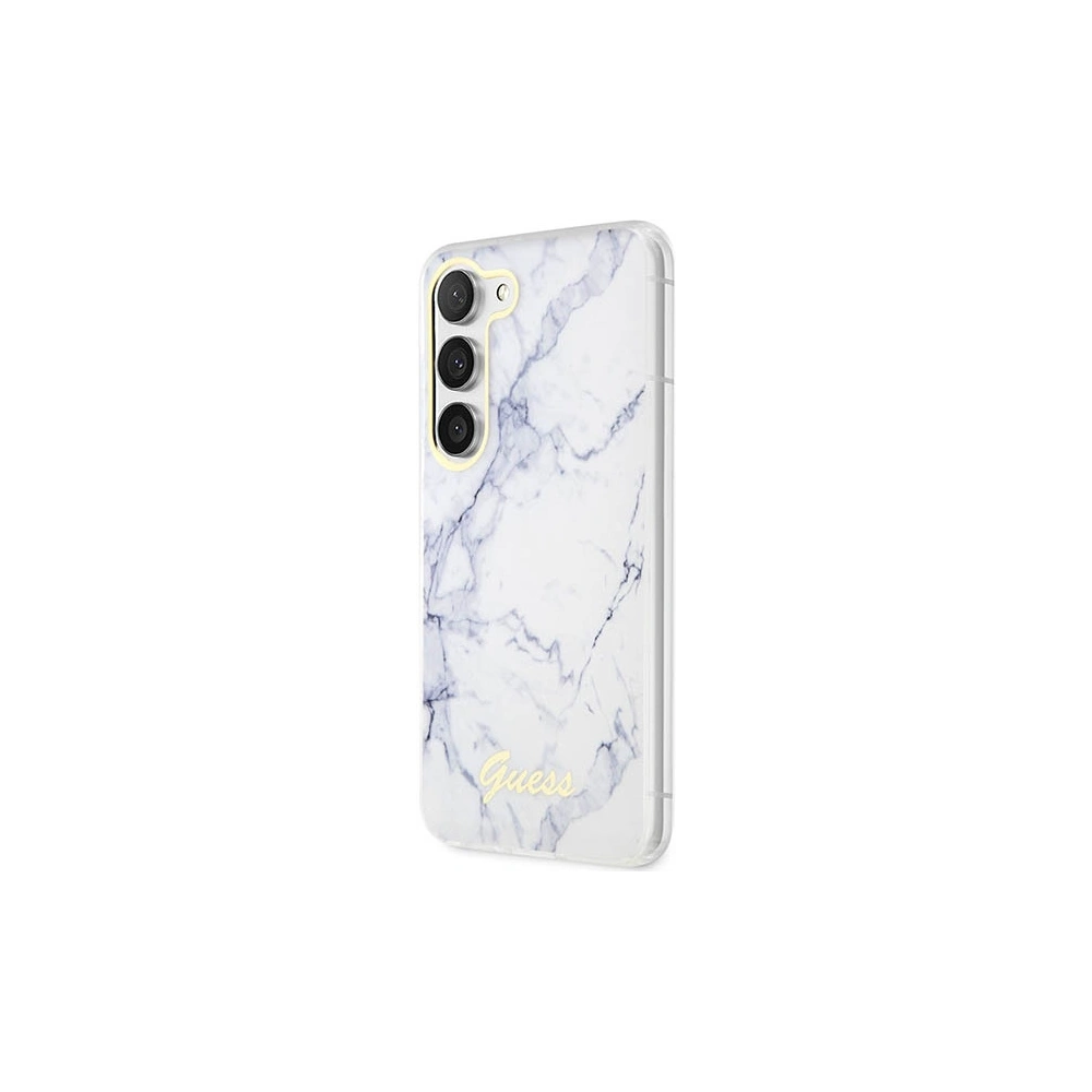 Etui Guess GUHCS23MPCUMAH Samsung Galaxy S23+ Plus biały/white hardcase Marble
