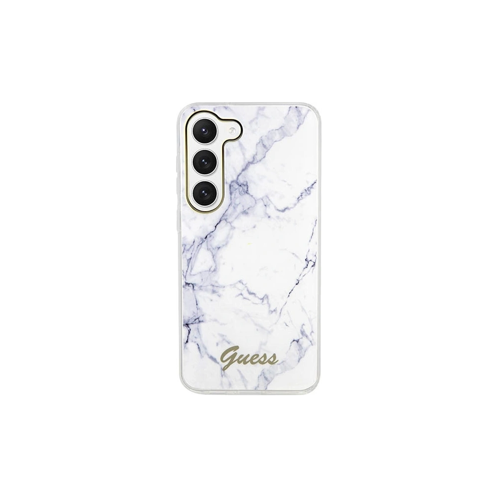 Etui Guess GUHCS23MPCUMAH Samsung Galaxy S23+ Plus biały/white hardcase Marble