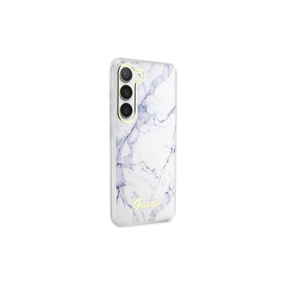 Etui Guess GUHCS23MPCUMAH Samsung Galaxy S23+ Plus biały/white hardcase Marble