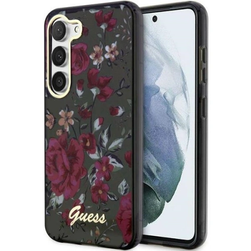Kup Case Guess GUHCS23SHCFWSA Samsung Galaxy S23 grün/khaki Hardcase Flower Collection - GUE2417 - {ean13} - Sklep Home Screen