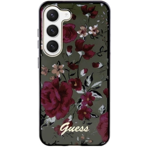 Kup Case Guess GUHCS23SHCFWSA Samsung Galaxy S23 grün/khaki Hardcase Flower Collection - GUE2417 - {ean13} - Sklep Home Screen