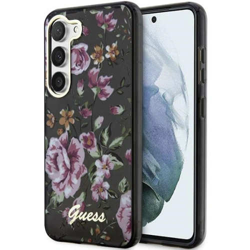 Kup Etui Guess GUHCS23SHCFWSK Samsung Galaxy S23 fekete/black hardcase Flower Collection - GUE2418 - {ean13} - Sklep Home Screen