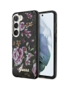 Etui Guess GUHCS23SHCFWSK Samsung Galaxy S23 černý/black hardcase Flower Collection