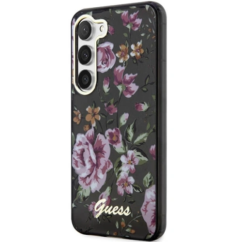 Kup Etui Guess GUHCS23SHCFWSK Samsung Galaxy S23 fekete/black hardcase Flower Collection - GUE2418 - {ean13} - Sklep Home Screen