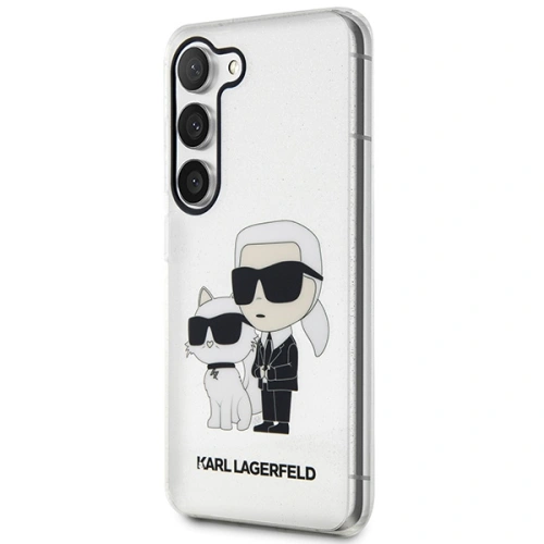 Kup Etui Karl Lagerfeld KLHCS23MHNKCTGT Samsung Galaxy S23+ Plus transparentní tvrdý kryt Gliter Etui Karl&Choupette - KLD1491 - {ean13} - Sklep Home Screen