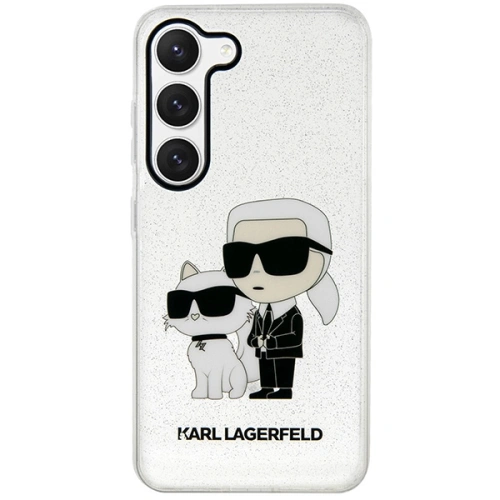 Kup Etui Karl Lagerfeld KLHCS23MHNKCTGT Samsung Galaxy S23+ Plus transparentní tvrdý kryt Gliter Etui Karl&Choupette - KLD1491 - {ean13} - Sklep Home Screen