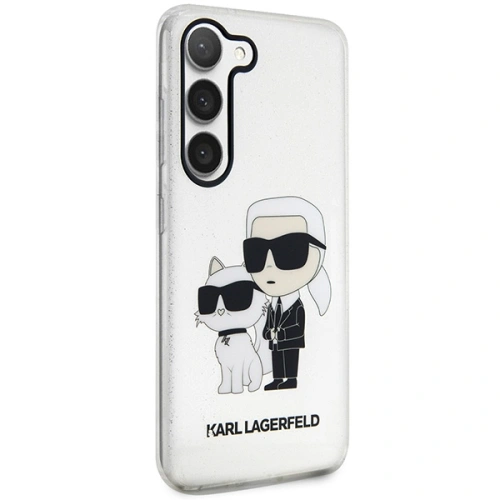 Kup Etui Karl Lagerfeld KLHCS23MHNKCTGT Samsung Galaxy S23+ Plus transparentní tvrdý kryt Gliter Etui Karl&Choupette - KLD1491 - {ean13} - Sklep Home Screen