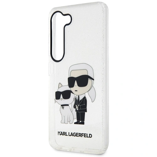Kup Etui Karl Lagerfeld KLHCS23MHNKCTGT Samsung Galaxy S23+ Plus transparent hardcase Gliter Etui Karl&Choupette - KLD1491 - {ean13} - Sklep Home Screen