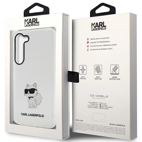 Buy Karl Lagerfeld KLHCS23SHNCHTCT Samsung Galaxy S23 transparent hardcase Ikonik Choupette - KLD1494 - {ean13} - Home Screen Store Europe