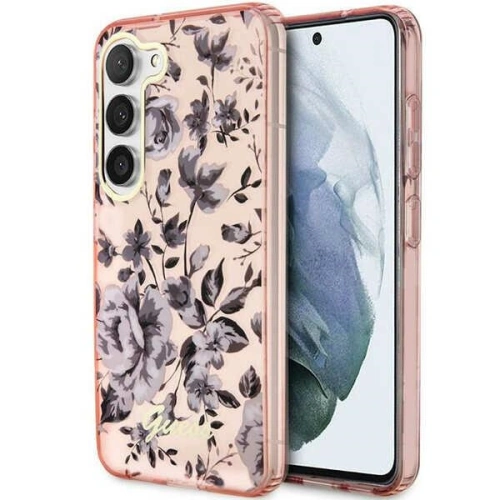 Kup Etui Guess GUHCS23SHCFWSP Samsung Galaxy S23 růžový/pink hardcase Flower Collection - GUE2419 - {ean13} - Sklep Home Screen