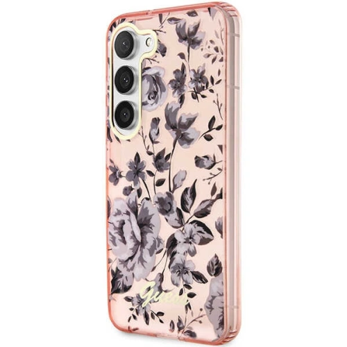 Kup Etui Guess GUHCS23SHCFWSP Samsung Galaxy S23 różowy/pink hardcase Flower Collection - GUE2419 - {ean13} - Sklep Home Screen