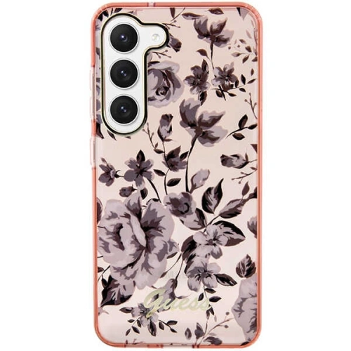 Kup Etui Guess GUHCS23SHCFWSP Samsung Galaxy S23 różowy/pink hardcase Flower Collection - GUE2419 - {ean13} - Sklep Home Screen
