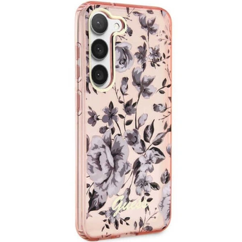 Kup Etui Guess GUHCS23SHCFWSP Samsung Galaxy S23 różowy/pink hardcase Flower Collection - GUE2419 - {ean13} - Sklep Home Screen