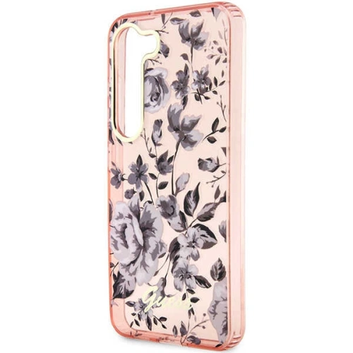 Kup Etui Guess GUHCS23SHCFWSP Samsung Galaxy S23 różowy/pink hardcase Flower Collection - GUE2419 - {ean13} - Sklep Home Screen