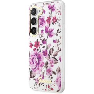 Kup Case Guess GUHCS23SHCFWST Samsung Galaxy S23 weiß/hardcase Flower Collection - GUE2420 - {ean13} - Sklep Home Screen