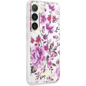 Kup Case Guess GUHCS23SHCFWST Samsung Galaxy S23 weiß/hardcase Flower Collection - GUE2420 - {ean13} - Sklep Home Screen