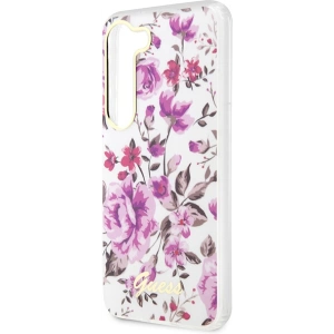 Kup Case Guess GUHCS23SHCFWST Samsung Galaxy S23 weiß/hardcase Flower Collection - GUE2420 - {ean13} - Sklep Home Screen
